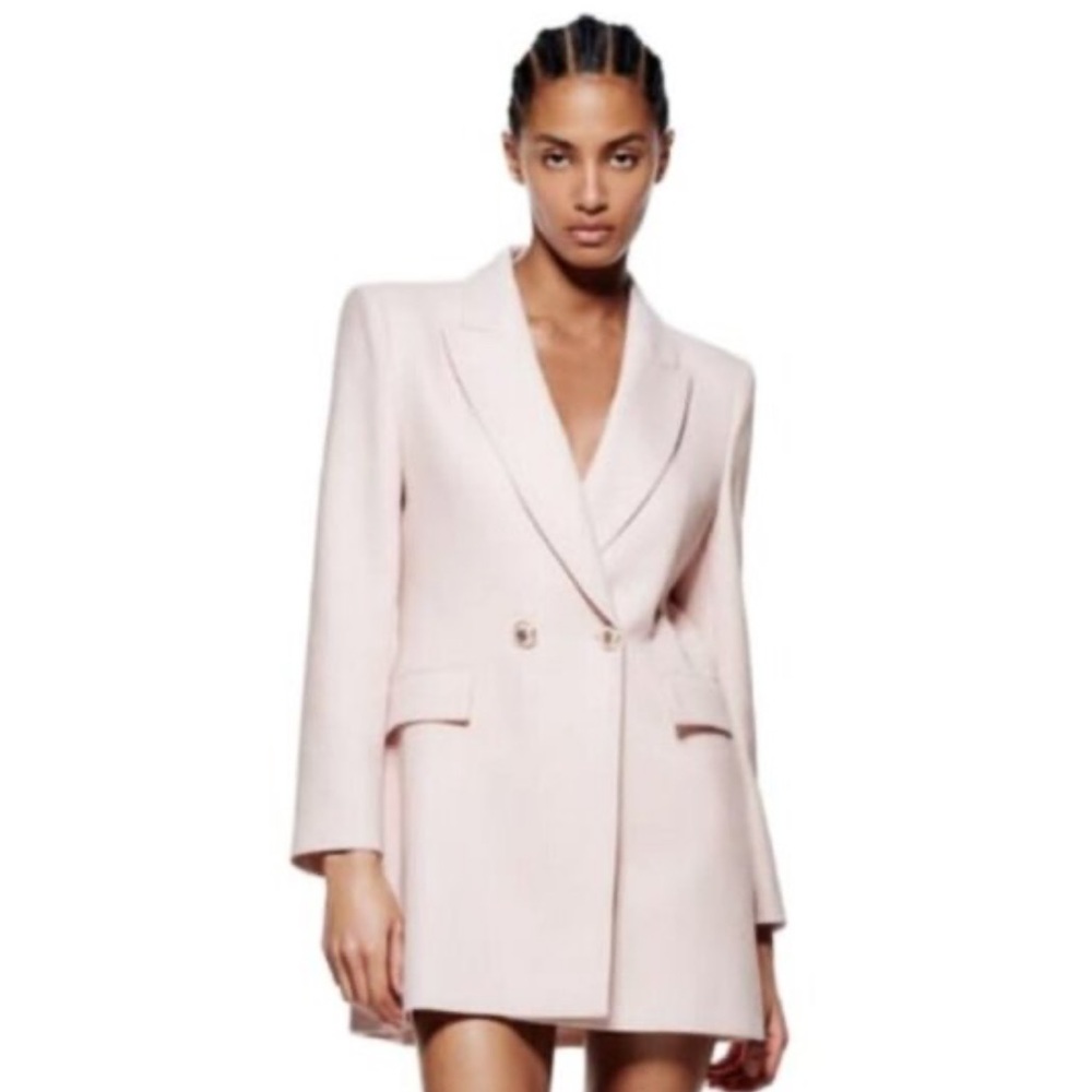 Zara off pink Women's Blazer Coat in Medium